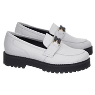 Mokasyny damskie - Mokasyny damskie Karino 4547/002-P SZARY/LICO 39 - miniaturka - grafika 1