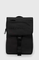 Plecaki - Karl Lagerfeld plecak męski kolor czarny duży gładki - miniaturka - grafika 1