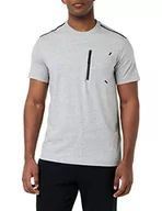 Koszulki męskie - Champion Legacy X-pro Zip Pocket S/S T-shirt męski, Grigio Melange., L - miniaturka - grafika 1