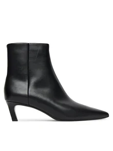 Calvin Klein Botki Ess Kitten Heel Ankle Boot HW0HW02586 Czarny - Botki damskie - miniaturka - grafika 1