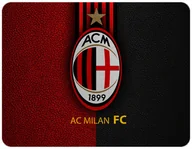 Podkładki pod mysz - PODKŁADKA POD MYSZKĘ AC MILAN Z IMIENIEM 23x19CM DO LAPTOPA - miniaturka - grafika 1