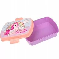 Zestawy naczyń dla dzieci - Pojemnik Lunchbox Śniadaniówka Unicorn Jednorożec - miniaturka - grafika 1