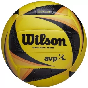 Wilson OPTX AVP Replica Mini Volleyball WTH10020XB, unisex, piłki do siatkówki, Żółte - Siatkówka - miniaturka - grafika 1
