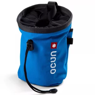 Ocun Push + Belt Torebka na magnezję, blue twist 2020 Magnezje i torebki na magnezje 2998-Blue Twist - Sprzęt wspinaczkowy - miniaturka - grafika 1