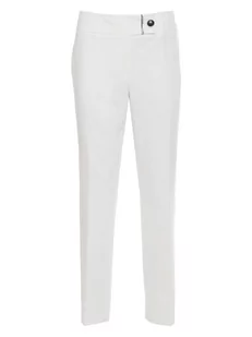 Calvin Klein Spodnie w kolorze białym - Spodnie damskie - miniaturka - grafika 1