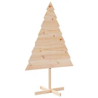 Choinki - vidaXL Drewniana choinka do udekorowania, 150 cm, lite drewno sosnowe - miniaturka - grafika 1