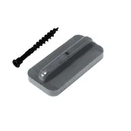 Inne mocowania - Klips mocujący + wkręt grafit - miniaturka - grafika 1