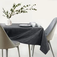 Obrusy i serwetki - AmeliaHome AmeliaHome - Obrus plamoodporny Ciemnoszary VESTA 160x500 cm - miniaturka - grafika 1