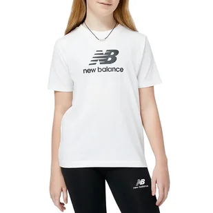 Koszulka New Balance YT31541WT - biała - Koszulki sportowe damskie - miniaturka - grafika 1