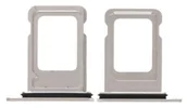 Części serwisowe do telefonów - SZUFLADKA TACKA KARTY SIM DO iPhone 13 mini SILVER - miniaturka - grafika 1