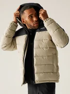 Kurtki męskie - Regatta Kurtka pikowana "Aldthorn" w kolorze beżowo-czarnym - miniaturka - grafika 1