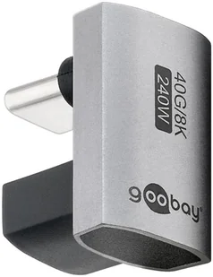 Goobay 74445 zmieniacz płci / kabli USB-C Srebrny - Adaptery i przejściówki - miniaturka - grafika 1