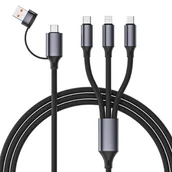 Kable USB - GEMBIRD silikonowy kabel USB do ładowania 4w1 1.5m - miniaturka - grafika 1
