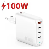 Ładowarki do telefonów - Ładowarka sieciowa 4SMARTS GaN Flex Pro 100W Biały - miniaturka - grafika 1