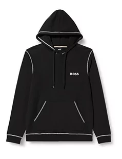 BOSS Męska bluza z kapturem Contemporary Loungew_Sweatshirt, czarny (Black1), XL - Bluzy męskie - miniaturka - grafika 1
