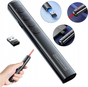 Zenwire Wskaźnik Prezenter Laserowy Bezprzewodowy Pilot Laser USB do Prezentacji Zenwire S9 - Prezentery i wskaźniki - miniaturka - grafika 1
