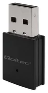 Karty sieciowe - Qoltec 56989 Bezprzewodowy mini adapter WiFi Standard AC BT 4.0 USB 2.0 600Mbps 56989 - miniaturka - grafika 1