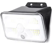 Lampy ogrodowe - Aigostar - Czujnikowe lampy solarne LED 3,7V 6500K 500 mAh IP65 czarne - miniaturka - grafika 1