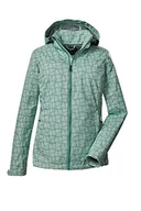 Kurtki damskie - Killtec Damska kurtka softshell / kurtka outdoorowa z odpinanym kapturem KOS 90 WMN SFTSHLL JCKT; jasna pistacja, 50, 39140-000 - miniaturka - grafika 1