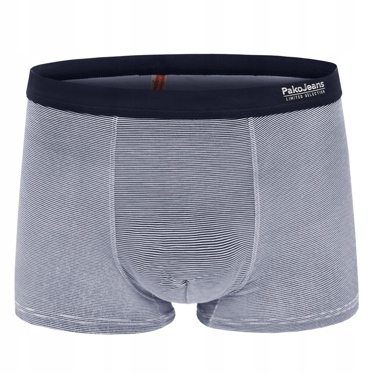 Bokserki męskie bawełniane wygodne STRIPE granatowe w paski M Pako Jeans