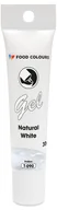 Dodatki do ciast w proszku - Barwnik żelowy w tubce Natural White - Naturalny biały 30g Food Colours - miniaturka - grafika 1