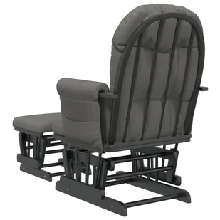 Fotel pływający z podnóżkiem, ciemnoszary, obity tkaniną Lumarko - Fotele - miniaturka - grafika 6