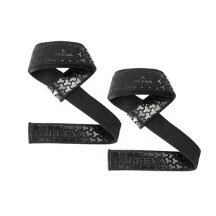 Paski do podnoszenia ciężarów Ultra Grip Lifting Straps - black REEVA (para) - Pozostały sprzęt i akcesoria do ćwiczeń - miniaturka - grafika 1