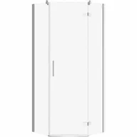 Kabiny prysznicowe - Cersanit S160-009 KABINA PRYSZNICOWA PIĘCIOKĄTNA JOTA 80X80X195 PRAWA SZKłO TRANS - miniaturka - grafika 1
