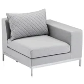 Fotele i krzesła ogrodowe - KETTLER EGO krzesło ogrodowe modułowe, część skrajna prawa, 0105337-7200 - miniaturka - grafika 1