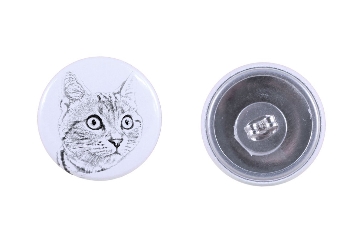 Amerykański krótkowłosy - kolczyki z ukochanym kotem, własne foto, idealny gadżet dla miłośników kotów marki Art.-Dog