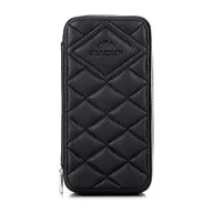 Biżuteria - akcesoria - Etui na zegarki ze skóry czarne - miniaturka - grafika 1