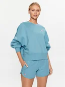 Bluzy damskie - Kappa Bluza 313022 Niebieski Loose Fit - miniaturka - grafika 1