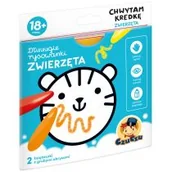 Książki edukacyjne - Dłuuugie Rysowanki Chwytam Kredkę Zwierzęta 18M+ Czuczu Praca zbiorowa - miniaturka - grafika 1