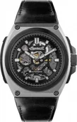 Zegarki męskie - Zegarek męski INGERSOLL I11702B czarny klasyczny skeleton - miniaturka - grafika 1