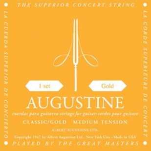 Augustine Gold Label corde seule RE (D4) pour guitare Classique  Tension Légre Classic Gold D4 - Struny gitarowe  - miniaturka - grafika 1