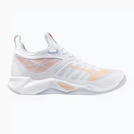 Buty sportowe damskie - Buty do siatkówki damskie Mizuno Wave Dimension white/peach parfait/halogen blue - miniaturka - grafika 1