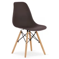 Krzesła - Brązowe krzesło w stylu nowoczesnym R8-B31 - miniaturka - grafika 1