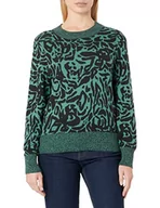 Swetry damskie - ICHI Sweter damski IHMELEO LS2, 185308/Blue Spruce, L - miniaturka - grafika 1