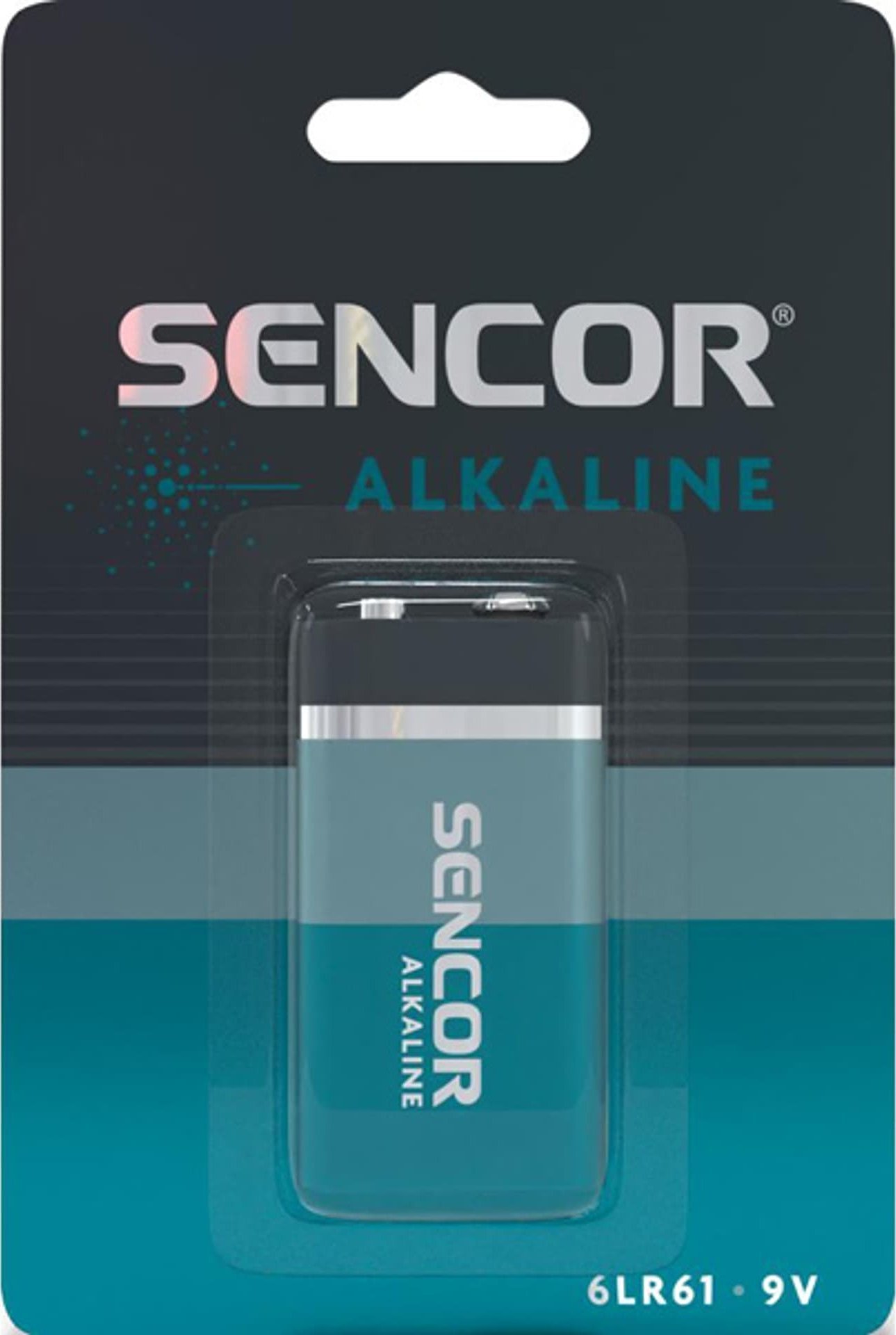 Sencor Bateria alkaliczna, 6LR61, 6LR61, 9V, Sencor, blistr, 1-pack