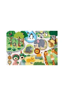 Puzzle dla dzieci Super Giant Double Sided - Bobaski w ZOO wiek 2+ - Puzzle - miniaturka - grafika 2