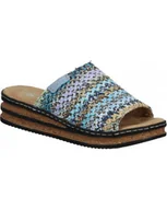 Klapki i japonki damskie - KLAPKI RIEKER - 900132-05 NIEBIESKIE - Rieker - miniaturka - grafika 1