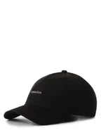 Czapki damskie - Calvin Klein Czapka damska Kobiety Bawełna czarny jednolity, ONE SIZE - miniaturka - grafika 1