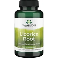 Suplementy naturalne - Swanson Swanson Korzeń Lukrecji 450 mg 100 kapsułek - miniaturka - grafika 1