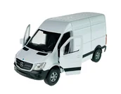 Samochody i pojazdy dla dzieci - WELLY MERCEDES-BENZ SPRINTER PANEL VAN BIAŁY 1:34 43730 - miniaturka - grafika 1