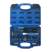 Zestawy narzędziowe - SATRA ZESTAW FREZÓW DO GNIAZD WTRYSKIWACZY 17szt. - miniaturka - grafika 1