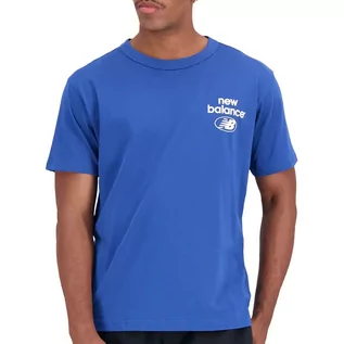 Koszulki sportowe męskie - Koszulka New Balance MT31518ATE - niebieska - grafika 1