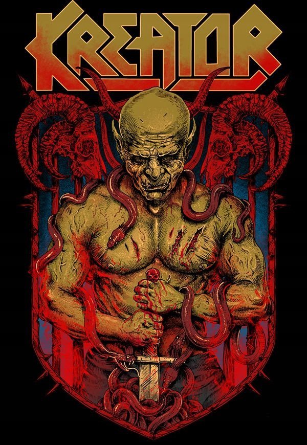 PODKŁADKA POD MYSZ Nadruk 22x18 cm KREATOR Heavy Metal Hard Rock Prezent