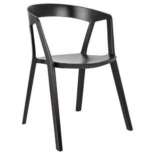 King Home Krzesło 57x56,5x77cm Vibia czarne 210-APP.BLACK - Krzesła - miniaturka - grafika 1