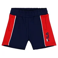 Spodenki damskie - FILA Chłopięce szorty Crotone, Medieval Blue-true Red, 110-116 - miniaturka - grafika 1