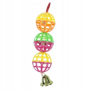 DUVO+ ZABAWKA DLA PTAKÓW PIŁECZKI Z DZWONKIEM 15cm - Akcesoria dla ptaków - miniaturka - grafika 1